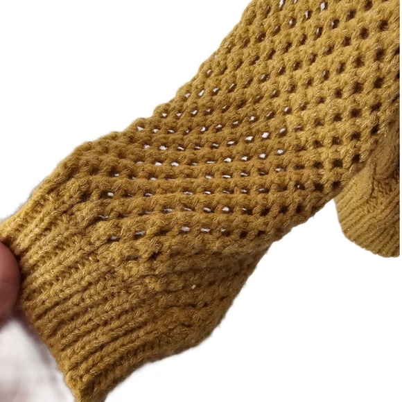 LoveShackFancy Mustard Cable Knit Sweater - Picture 9 of 11